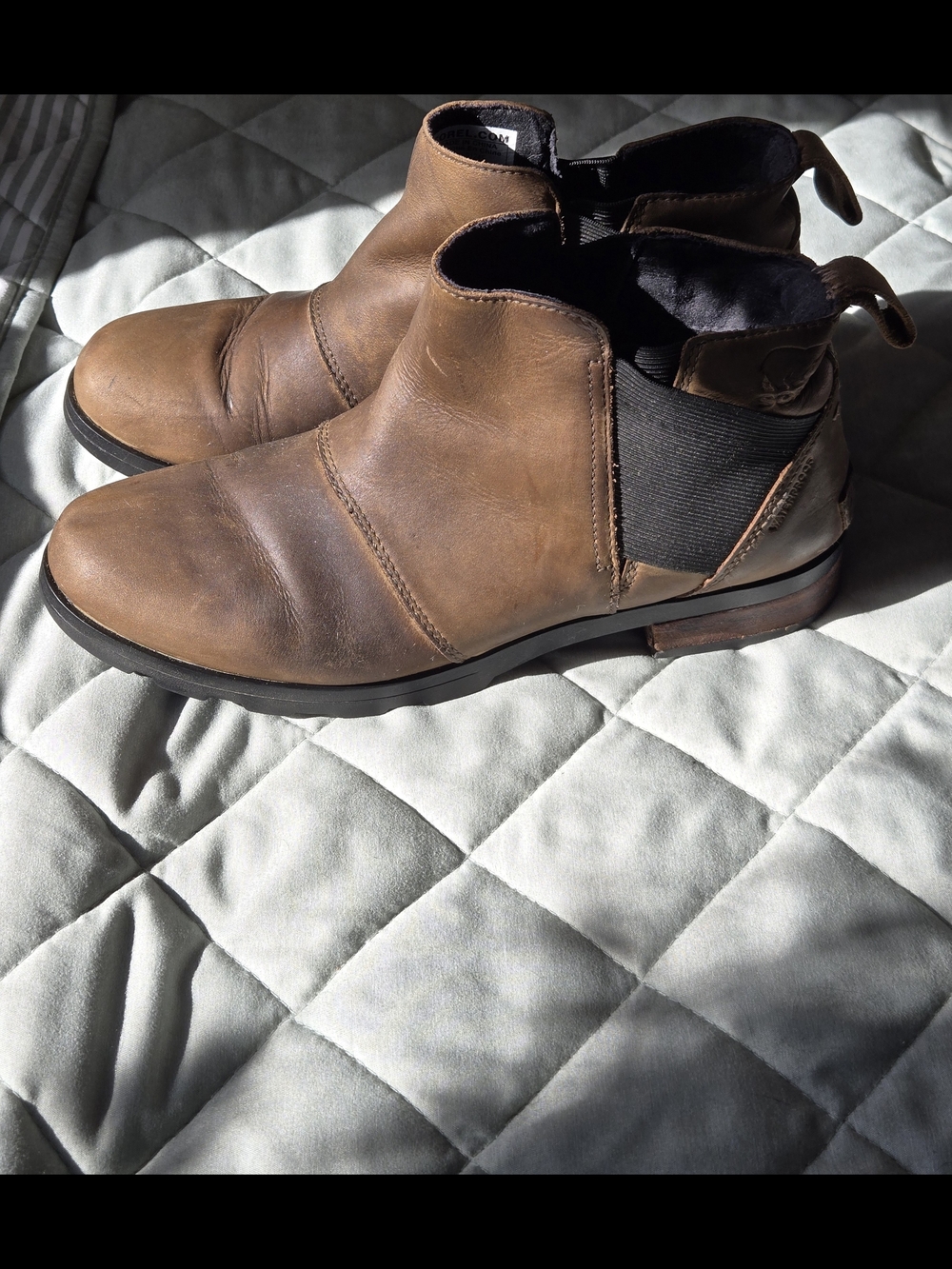 Sorel Women's Brown Leather Ankle Booties